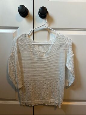 White see-through top